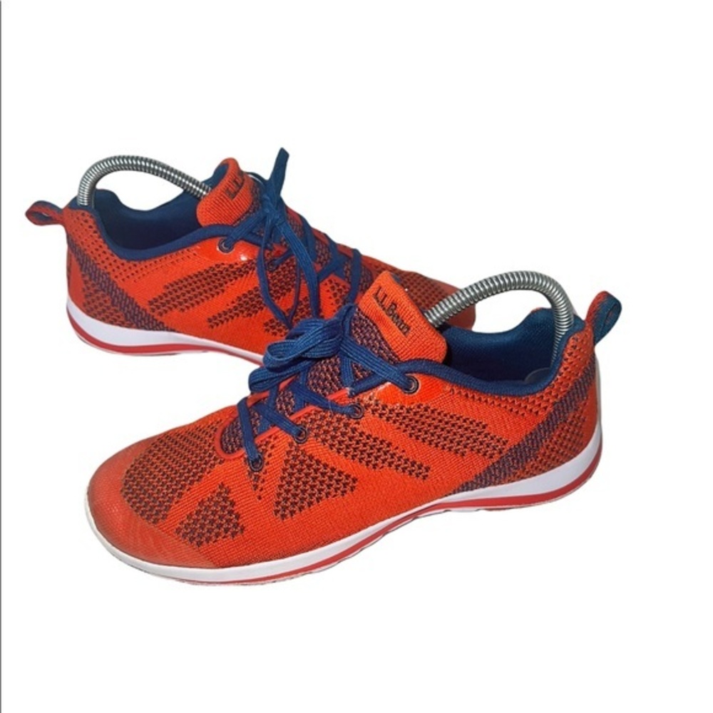 L. L. Bean 304419 unisex kids orange sneakers size 6